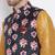 multicolor 3Pc Kurta Harem and waistcoat 