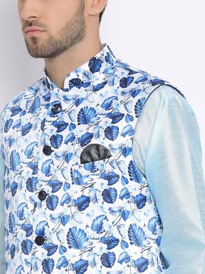 multicolor 3Pc Kurta Harem and waistcoat 5