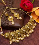 multicolor Traditinal Gold Plated Alloy Necklace