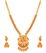 multicolor Traditinal Gold Plated Alloy Necklace