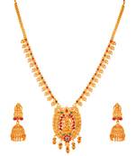 multicolor Traditinal Gold Plated Alloy Necklace