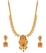 multicolor Traditinal Gold Plated Alloy Necklace