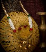 multicolor Traditinal Gold Plated Alloy Necklace