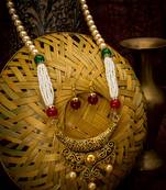 multicolor Traditinal Gold Plated Alloy Necklace