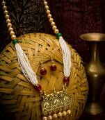 multicolor Traditinal Gold Plated Alloy Necklace