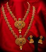 multicolor Traditinal Gold Plated Alloy Necklace