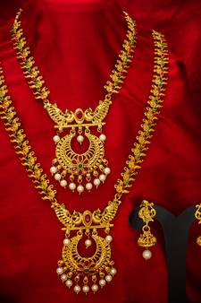 multicolor Traditinal Gold Plated Alloy Necklace