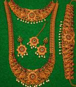 multicolor Traditinal Gold Plated Alloy Necklace