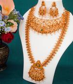 multicolor Traditinal Gold Plated Alloy Necklace