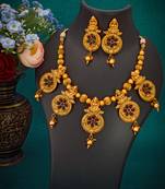 multicolor Traditinal Gold Plated Alloy Necklace