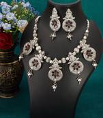 multicolor Traditinal silver Plated Alloy Necklace