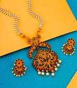 multicolor Traditinal Gold Plated Alloy Necklace