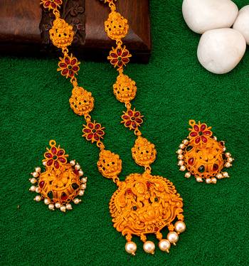 multicolor Traditinal Gold Plated Alloy Necklace 1
