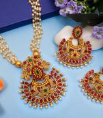 multicolor Traditinal Gold Plated Alloy Necklace