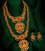 multicolor Traditinal Gold Plated Alloy Necklace