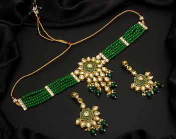 multicolor Traditinal Gold Plated Alloy Necklace 1