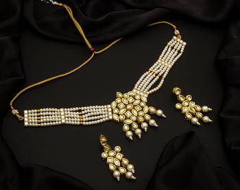 multicolor Traditinal Gold Plated Alloy Necklace 1