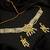 multicolor Traditinal Gold Plated Alloy Necklace