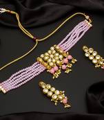 multicolor Traditinal Gold Plated Alloy Necklace