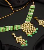 multicolor Traditinal Gold Plated Alloy Necklace