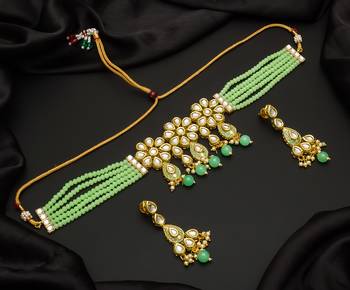 multicolor Traditinal Gold Plated Alloy Necklace 1