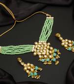 multicolor Traditinal Gold Plated Alloy Necklace
