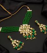 multicolor Traditinal Gold Plated Alloy Necklace