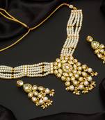 multicolor Traditinal Gold Plated Alloy Necklace