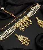 multicolor Traditinal Gold Plated Alloy Necklace