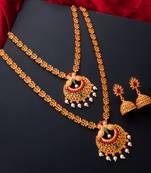 multicolor Traditinal Gold Plated Alloy Necklace