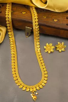 multicolor Traditinal Gold Plated Alloy Necklace