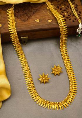 multicolor Traditinal Gold Plated Alloy Necklace 1