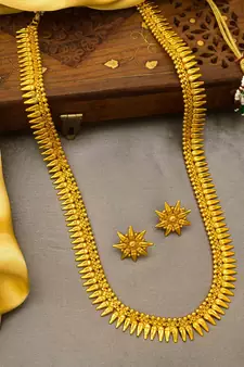 multicolor Traditinal Gold Plated Alloy Necklace