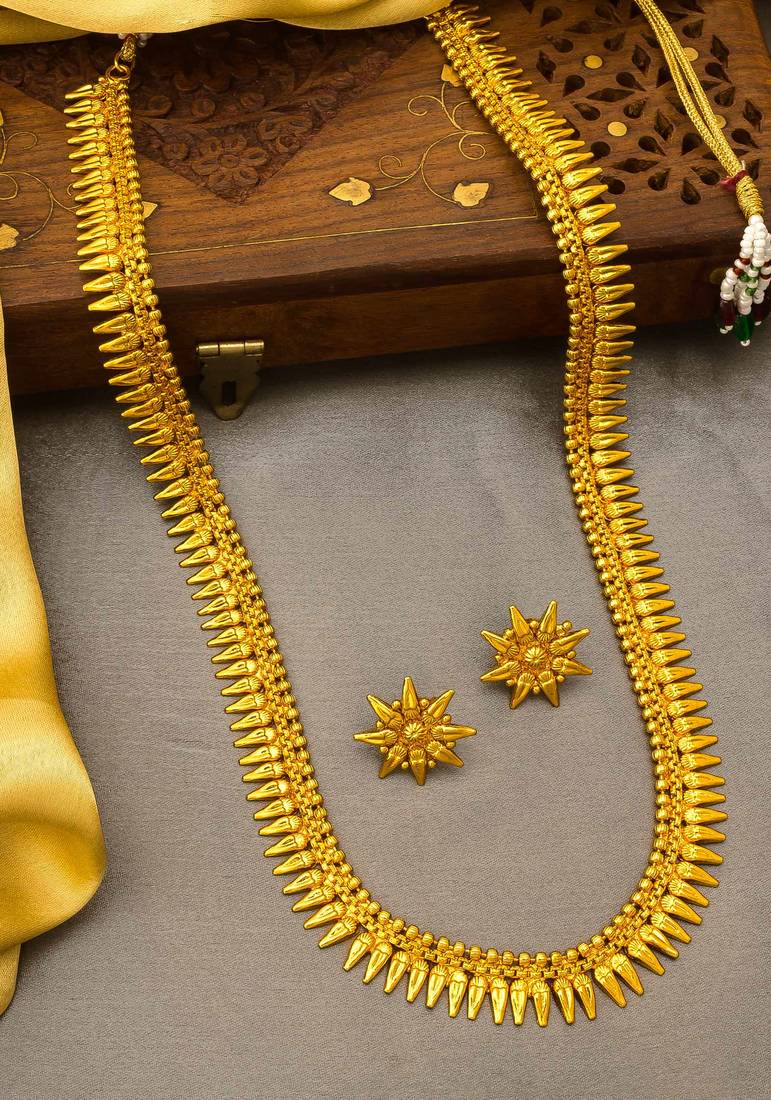 multicolor Traditinal Gold Plated Alloy Necklace