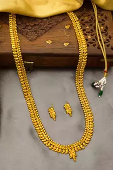 multicolor Traditinal Gold Plated Alloy Necklace