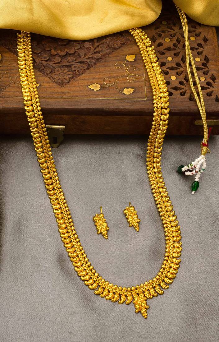 multicolor Traditinal Gold Plated Alloy Necklace