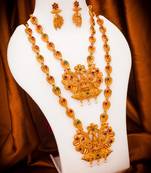 multicolor Traditinal Gold Plated Alloy Necklace