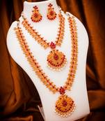 multicolor Traditinal Gold Plated Alloy Necklace