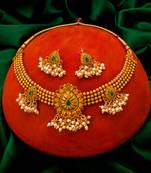 multicolor Traditinal Gold Plated Alloy Necklace