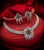 multicolor Traditinal silver Plated Alloy Necklace