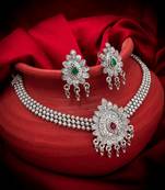 multicolor Traditinal silver Plated Alloy Necklace