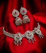 multicolor Traditinal silver Plated Alloy Necklace