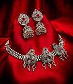 multicolor Traditinal silver Plated Alloy Necklace