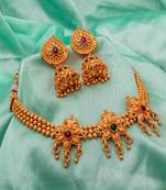 multicolor Traditinal Gold Plated Alloy Necklace