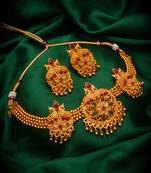 multicolor Traditinal Gold Plated Alloy Necklace