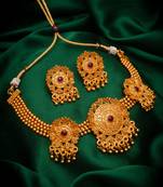 multicolor Traditinal Gold Plated Alloy Necklace