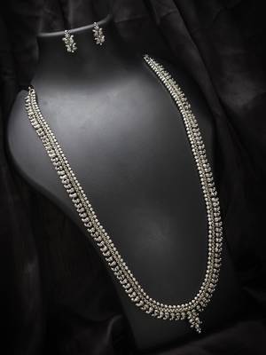 multicolor Traditinal silver Plated Alloy Necklace 1