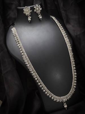 multicolor Traditinal silver Plated Alloy Necklace 1
