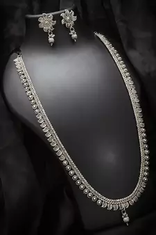 multicolor Traditinal silver Plated Alloy Necklace