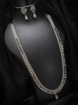 multicolor Traditinal silver Plated Alloy Necklace 1